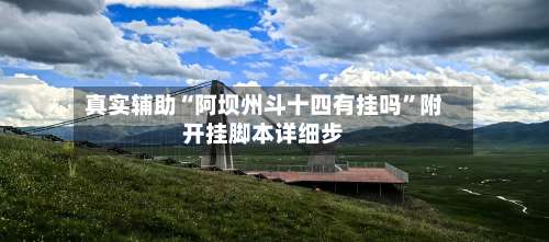 真实辅助“阿坝州斗十四有挂吗”附开挂脚本详细步-第1张图片