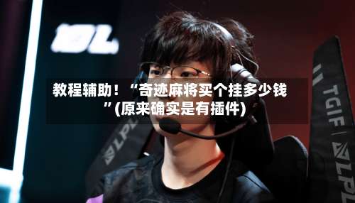 教程辅助！“奇迹麻将买个挂多少钱	”(原来确实是有插件)-第1张图片