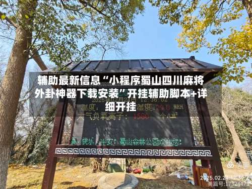 辅助最新信息“小程序蜀山四川麻将外卦神器下载安装”开挂辅助脚本+详细开挂-第3张图片