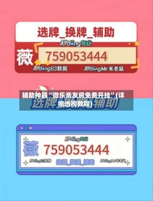 辅助神器“微乐亲友房免费开挂	”(详细透视教程)-第3张图片