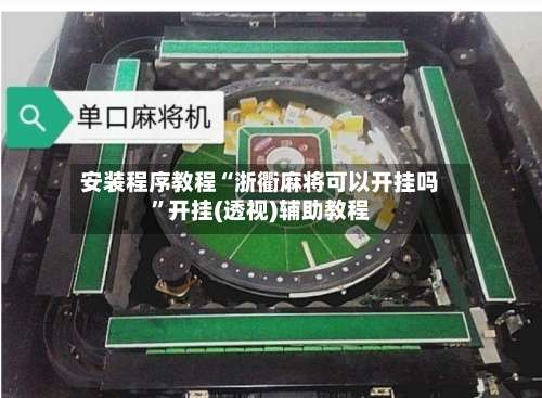 安装程序教程“浙衢麻将可以开挂吗”开挂(透视)辅助教程-第3张图片