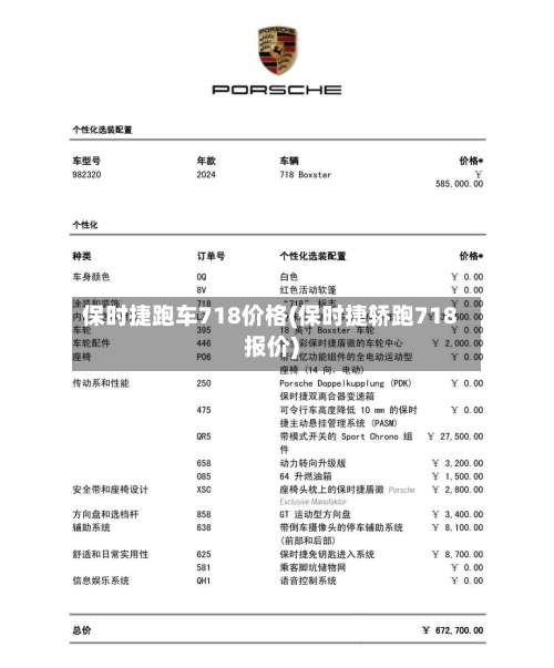 保时捷跑车718价格(保时捷轿跑718报价)-第1张图片