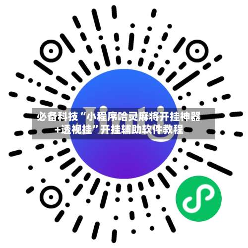 必备科技“小程序哈灵麻将开挂神器+透视挂”开挂辅助软件教程-第3张图片