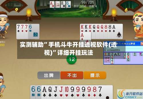 实测辅助”手机斗牛开挂透视软件(透视)”详细开挂玩法-第2张图片