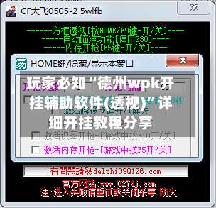 玩家必知“德州wpk开挂辅助软件(透视)	”详细开挂教程分享-第1张图片
