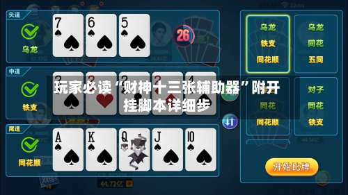 玩家必读“财神十三张辅助器”附开挂脚本详细步-第3张图片