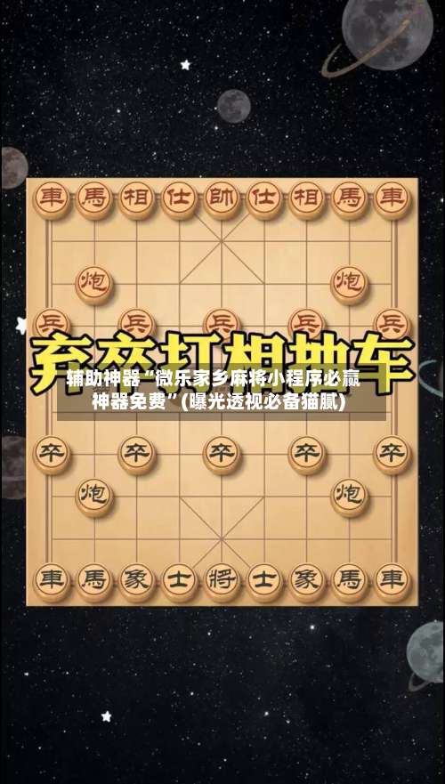 辅助神器“微乐家乡麻将小程序必赢神器免费”(曝光透视必备猫腻)-第2张图片