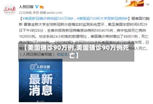 【美国确诊90万例,美国确诊90万例死亡】-第1张图片