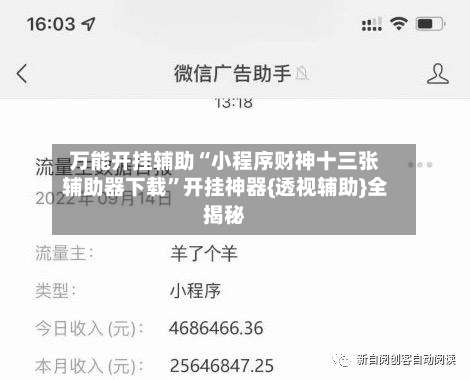 万能开挂辅助“小程序财神十三张辅助器下载”开挂神器{透视辅助}全揭秘-第2张图片