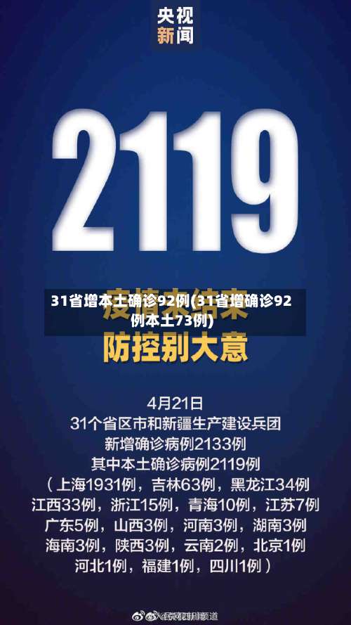 31省增本土确诊92例(31省增确诊92例本土73例)-第3张图片