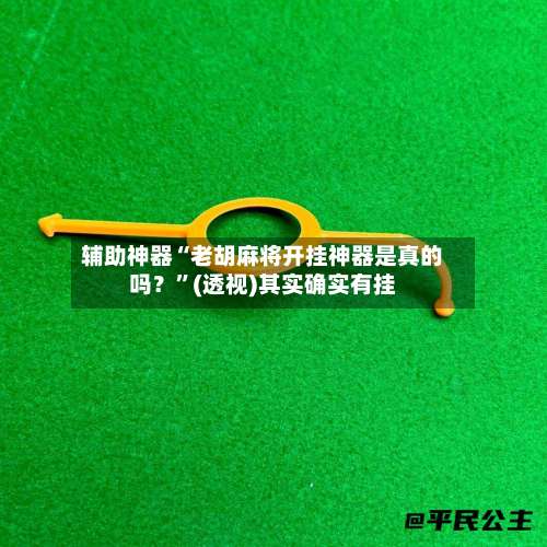 辅助神器“老胡麻将开挂神器是真的吗？”(透视)其实确实有挂-第1张图片