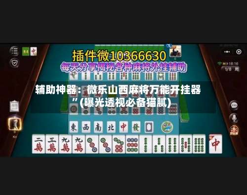 辅助神器：微乐山西麻将万能开挂器”(曝光透视必备猫腻)-第1张图片
