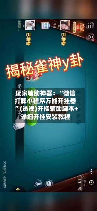 玩家辅助神器：“微信打牌小程序万能开挂器”(透视)开挂辅助脚本+详细开挂安装教程-第3张图片