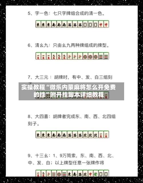 实操教程“微乐内蒙麻将怎么开免费的挂	”附开挂脚本详细教程-第2张图片