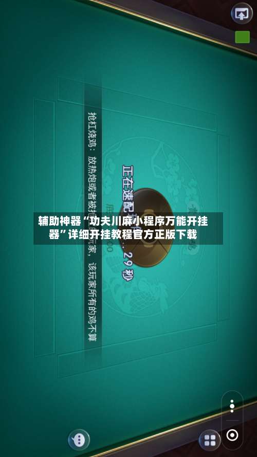 辅助神器“功夫川麻小程序万能开挂器	”详细开挂教程官方正版下载-第2张图片