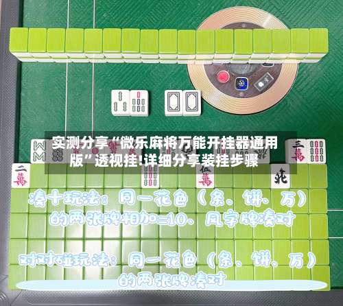 实测分享“微乐麻将万能开挂器通用版”透视挂!详细分享装挂步骤-第3张图片