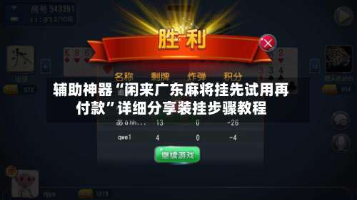 辅助神器“闲来广东麻将挂先试用再付款”详细分享装挂步骤教程-第2张图片