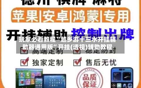 玩家必看教程“越乡游十三水开挂辅助器通用版”开挂(透视)辅助教程-第1张图片