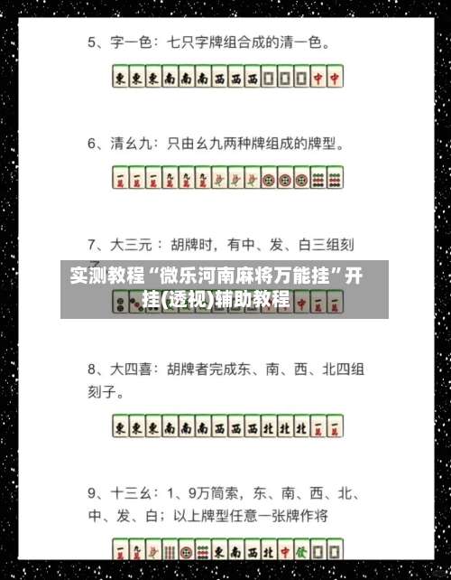 实测教程“微乐河南麻将万能挂”开挂(透视)辅助教程-第2张图片