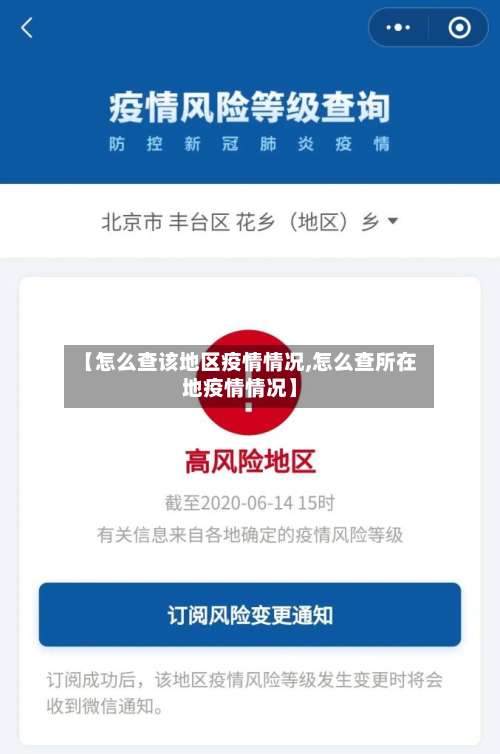 【怎么查该地区疫情情况,怎么查所在地疫情情况】-第1张图片