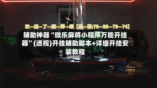 辅助神器“微乐麻将小程序万能开挂器”(透视)开挂辅助脚本+详细开挂安装教程-第2张图片