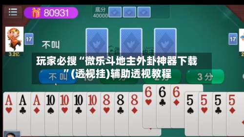 玩家必搜“微乐斗地主外卦神器下载	”(透视挂)辅助透视教程-第2张图片