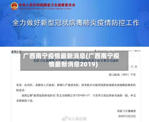 广西南宁疫情最新消息(广西南宁疫情最新消息2019)-第2张图片
