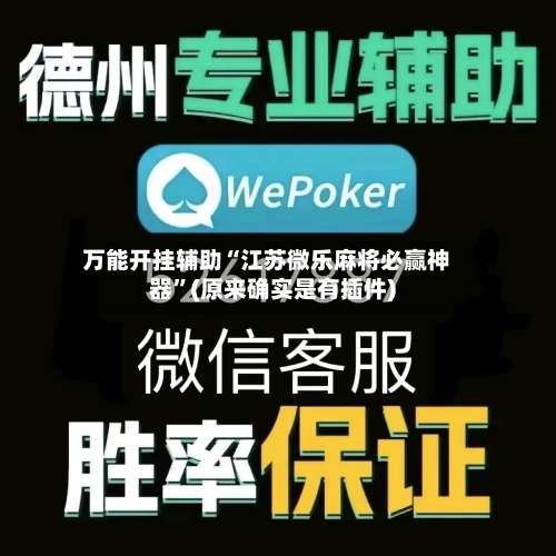 万能开挂辅助“江苏微乐麻将必赢神器	”(原来确实是有插件)-第3张图片