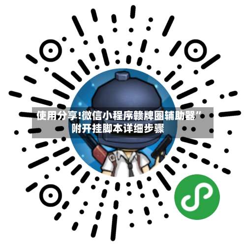 使用分享!微信小程序赣牌圈辅助器”附开挂脚本详细步骤-第3张图片