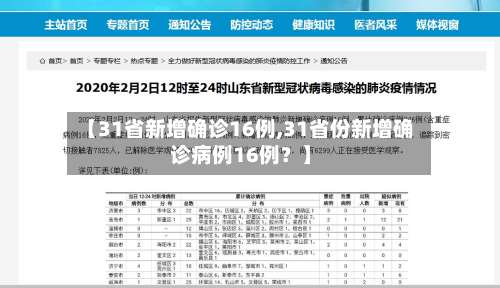 【31省新增确诊16例,31省份新增确诊病例16例？】-第1张图片