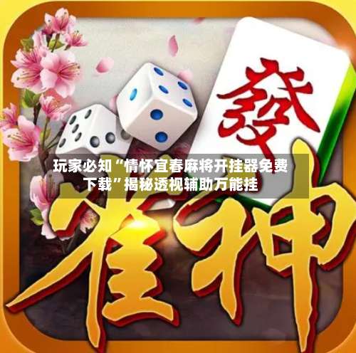 玩家必知“情怀宜春麻将开挂器免费下载”揭秘透视辅助万能挂-第3张图片