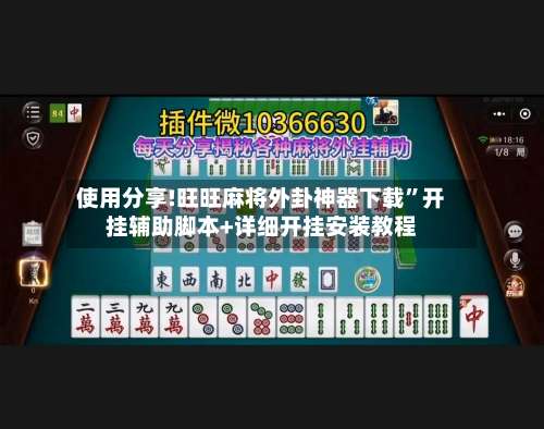 使用分享!旺旺麻将外卦神器下载”开挂辅助脚本+详细开挂安装教程-第2张图片