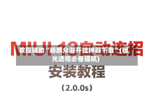 教程辅助“赫麒众游开挂神器下载”(曝光透视必备猫腻)-第3张图片