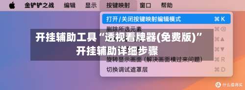 开挂辅助工具“透视看牌器(免费版)”开挂辅助详细步骤-第1张图片