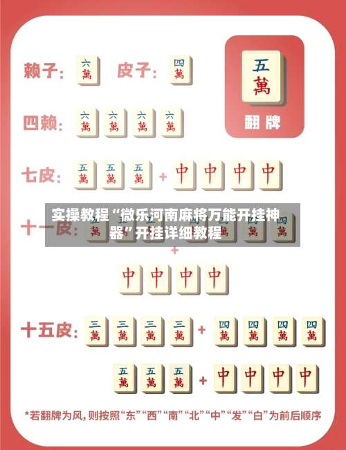 实操教程“微乐河南麻将万能开挂神器”开挂详细教程-第1张图片