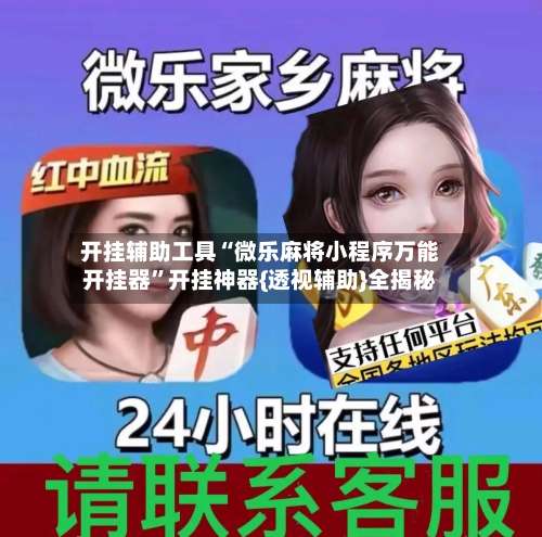 开挂辅助工具“微乐麻将小程序万能开挂器”开挂神器{透视辅助}全揭秘-第2张图片