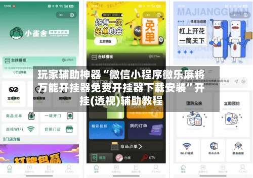 玩家辅助神器“微信小程序微乐麻将万能开挂器免费开挂器下载安装”开挂(透视)辅助教程-第2张图片