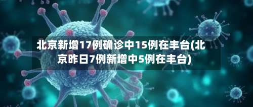 北京新增17例确诊中15例在丰台(北京昨日7例新增中5例在丰台)-第1张图片