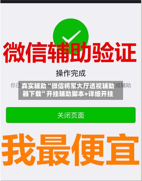 真实辅助“微信将军大厅透视辅助器下载”开挂辅助脚本+详细开挂-第1张图片