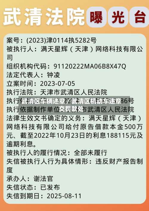 武清区车辆违章／武清区机动车违章交罚款处-第1张图片