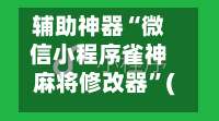 辅助神器“微信小程序雀神麻将修改器”(透视)辅助透视教程-第2张图片