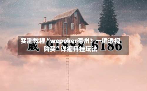 实测教程“wepoker德州？一键透视购买”详细开挂玩法-第1张图片