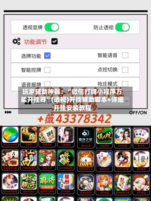 玩家辅助神器：“微信打牌小程序万能开挂器”(透视)开挂辅助脚本+详细开挂安装教程-第3张图片