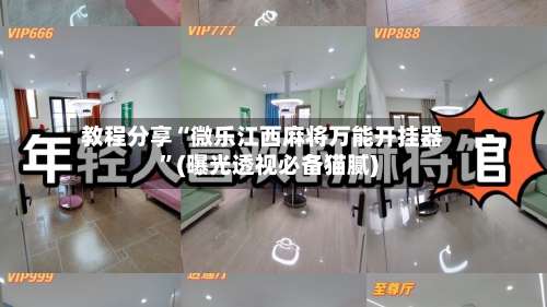 教程分享“微乐江西麻将万能开挂器”(曝光透视必备猫腻)-第2张图片