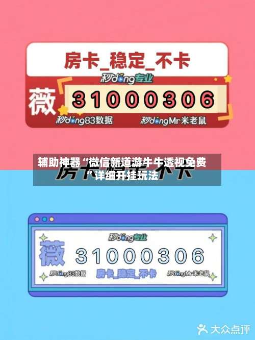 辅助神器“微信新道游牛牛透视免费”详细开挂玩法-第1张图片