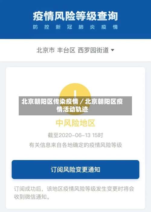 北京朝阳区传染疫情／北京朝阳区疫情活动轨迹-第2张图片