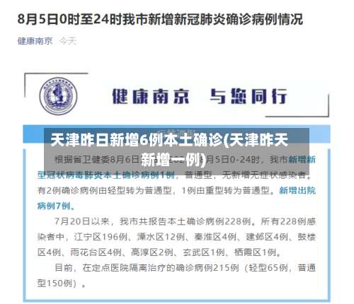 天津昨日新增6例本土确诊(天津昨天新增一例)-第3张图片