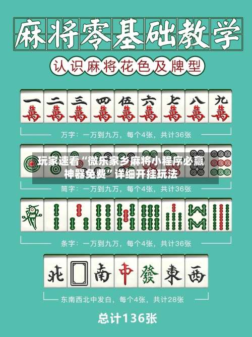 玩家速看“微乐家乡麻将小程序必赢神器免费”详细开挂玩法-第1张图片