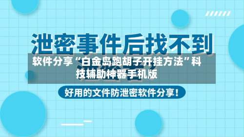 软件分享“白金岛跑胡子开挂方法”科技辅助神器手机版-第2张图片