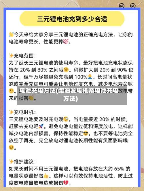 电池充电方法(柴油发电机蓄电池充电方法)-第2张图片